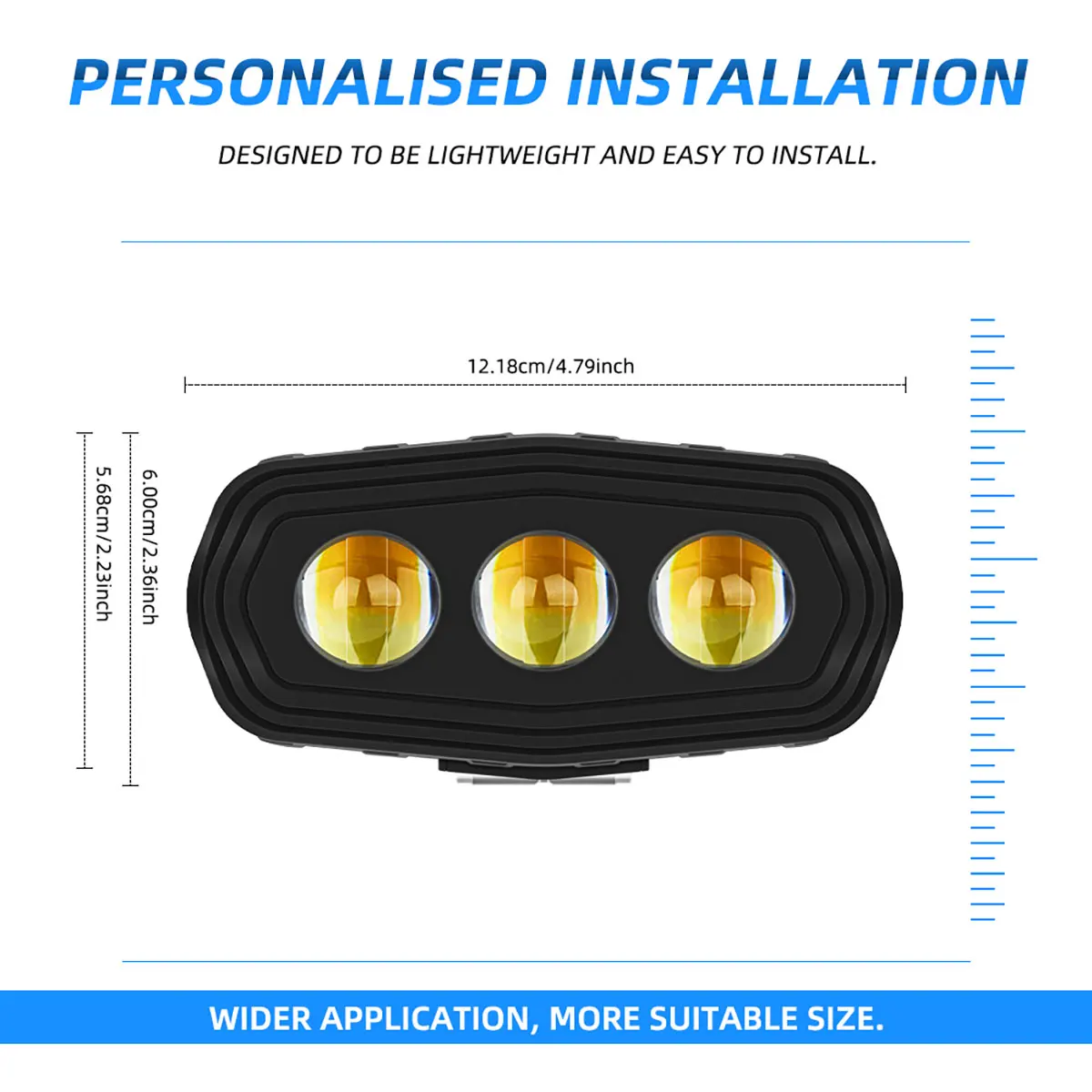 Phare de moto à 3 LED, project - Badminton Flash avis et prix