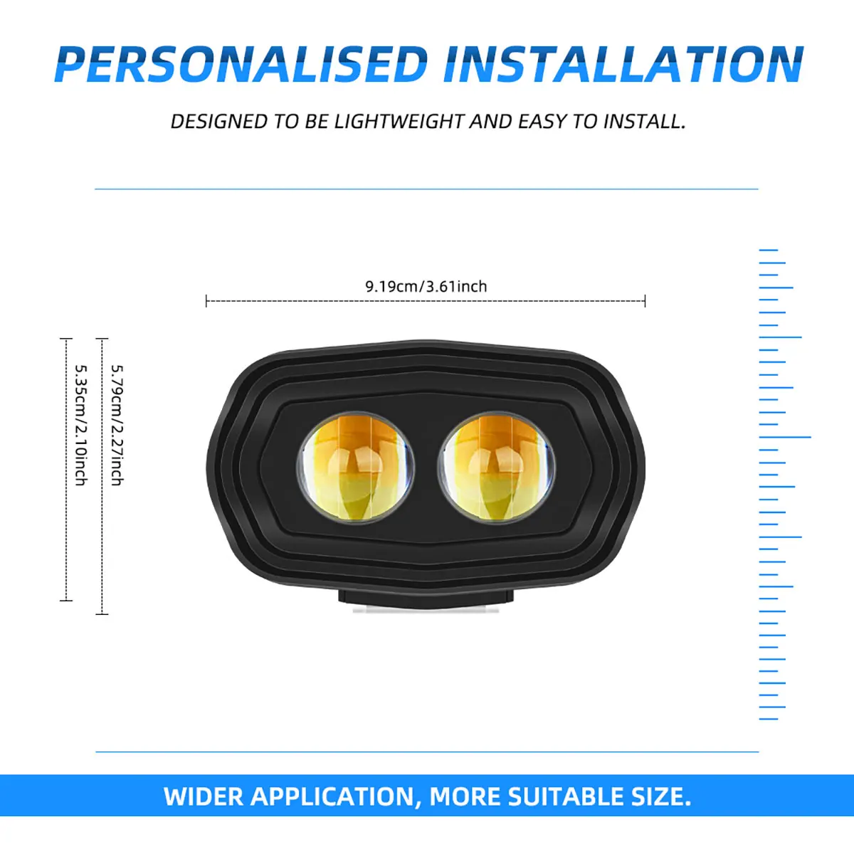 Phare de moto à 3 LED, project - Badminton Flash avis et prix