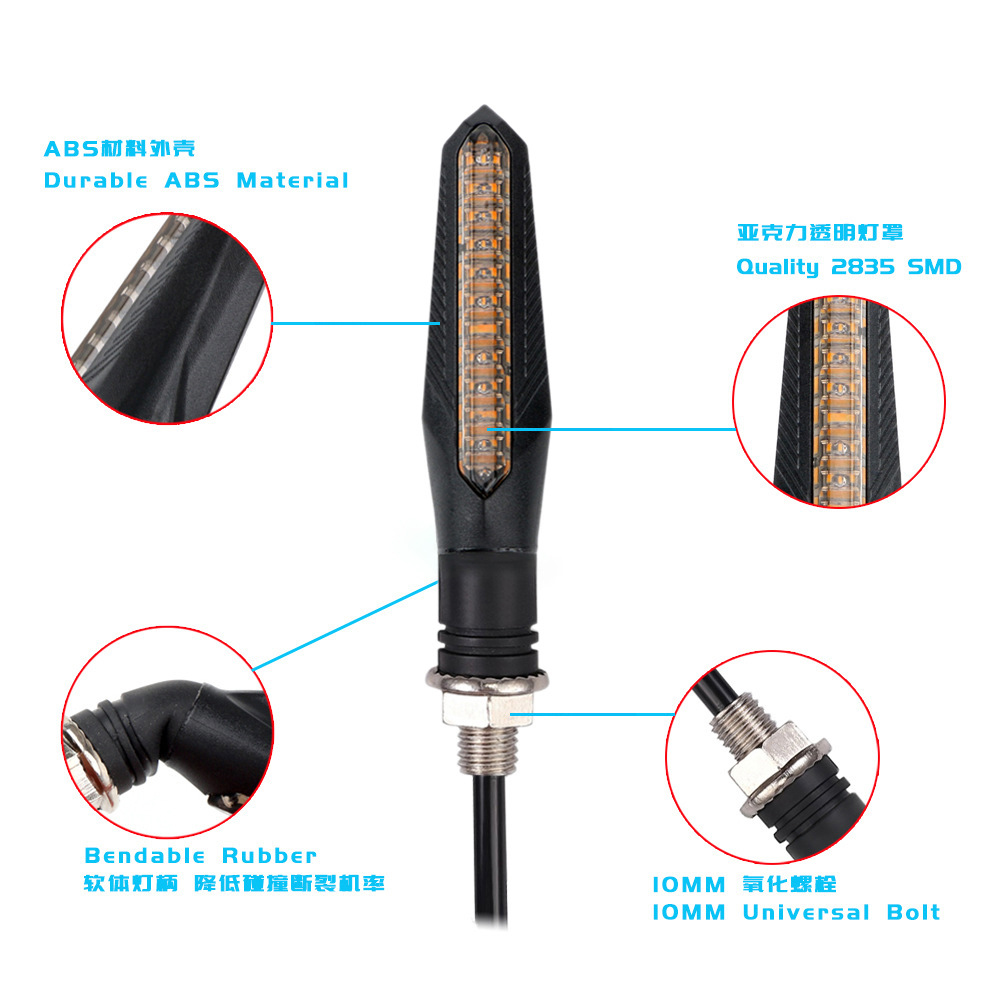 Clignotants LED pour moto, 4 p - Badminton Flash avis et prix