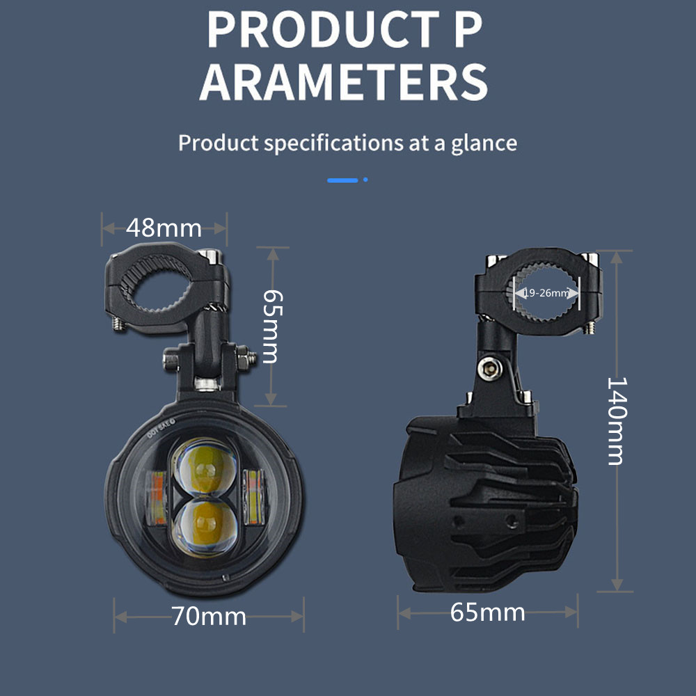 Phares de moto E-Mark, feux an - Badminton Flash avis et prix